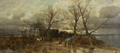 Scene in Holland, c.1885-90 by Karl Heffner