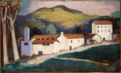 Farmstead (Ticino Landscape) by Karl Hofer