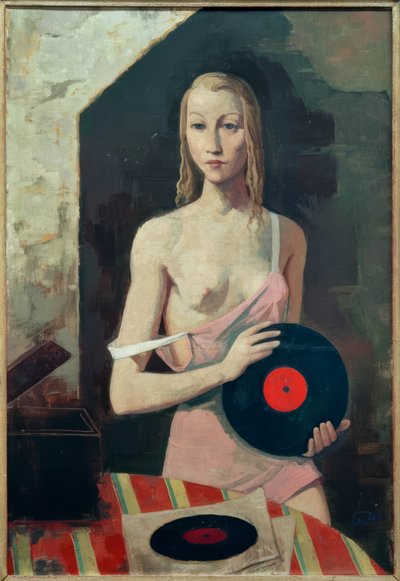 Girl with Record by Karl Hofer