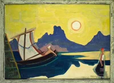 Lake and Mountains by Karl Hofer