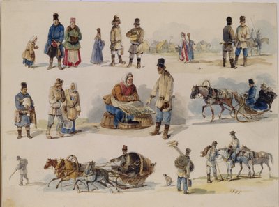 Folk Types of Russia by Karl Ivanovich Kolmann