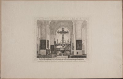 Interior from Lübeck Cathedral by Karl Jensen