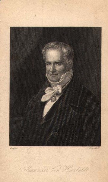 Alexander von Humboldt, engraved by Hinchliff by Karl Joseph (after) Begas