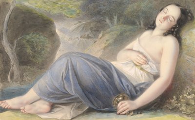Psyche Asleep in a Landscape by Karl Joseph Aloys Agricola