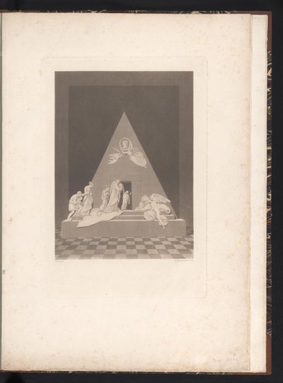 Front View of the Tomb Monument (series title: Tomb Monument of Maria Christina, Archduchess of Austria, in the Augustinerkirche in Vienna) by Karl Joseph Aloys Agricola