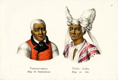 Tammeamea 1st - King Of Hawaii, 1824 by Karl Joseph Brodtmann