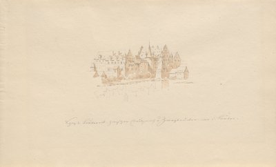 Schloss Lauter between Creutznach and Zweibrücken on the Lauter by Karl Julius Von Leypold