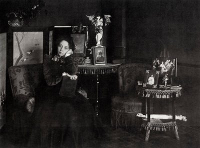 Vera Fyodorovna Komissarzhevskaya, Russian Actress by Karl Karlovich Bulla