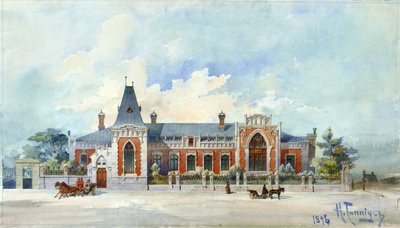 The House of Alexey Alexandrovich Bakhrushin in Moscow by Karl Karlovich Gippius