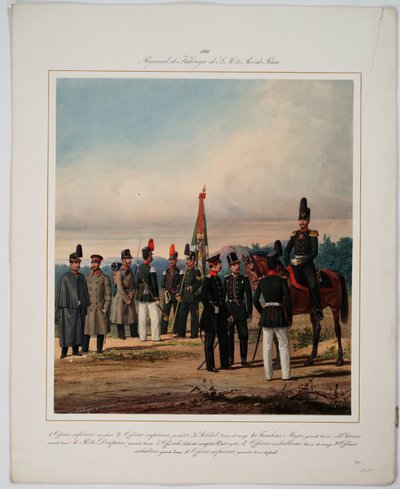 5th Kaluga Infantry Regiment of the Emperor Wilhelm I of Prussia by Karl Karlovich Piratsky