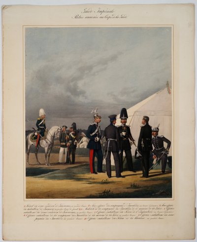 Pioneers, Invalides and Gendarmes of the Imperial Guards Corps by Karl Karlovich Piratsky