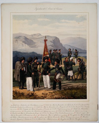Infantry of the Russian Caucasus Army by Karl Karlovich Piratsky
