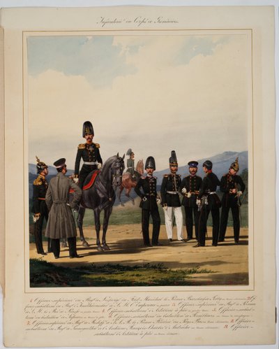 Infantry of the Russian Imperial Grenadier corps by Karl Karlovich Piratsky
