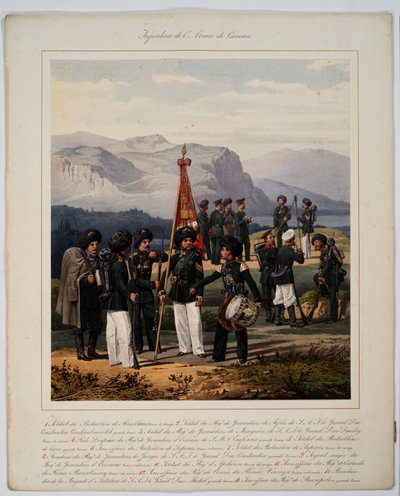 Infantry of the Russian Caucasus Army by Karl Karlovich Piratsky