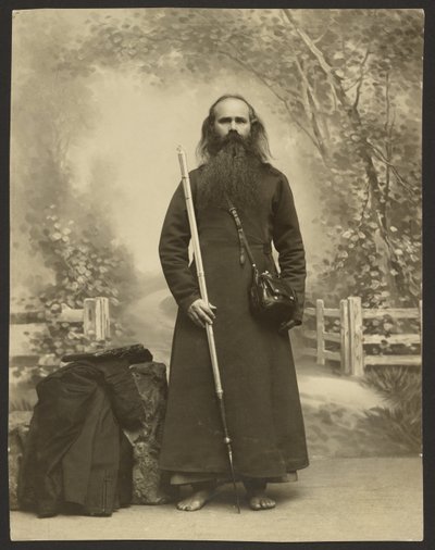 A Barefoot Holy Wanderer, Vasilii by Karl Karlovitz Bulla