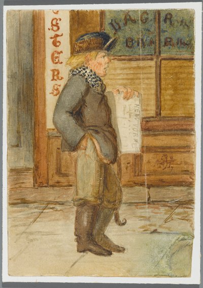 Newspaper Boy by Karl L.H. Mueller