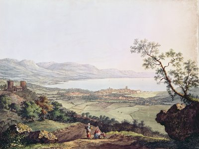 View of Geneva from Saconex in Savoy by Karl Ludwig Hackert