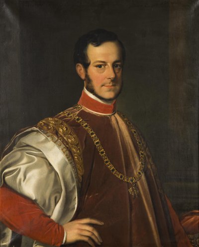 Portrait of Prince Johann Adolf II of Schwarzenberg by Karl Ludwig Philippot