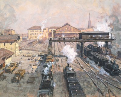 Vienna Railway Station by Karl Ludwig Prinz