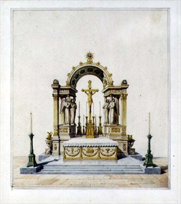 Design for a Neo-Classical High Altar by Karl Ludwig Wilhelm Zanth