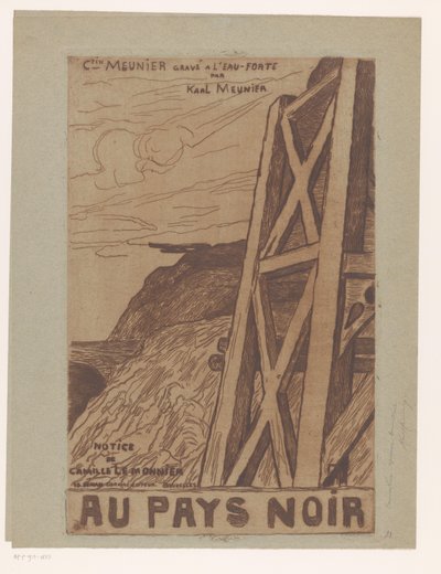 Mountain Landscape with Industrial Construction by Karl Meunier