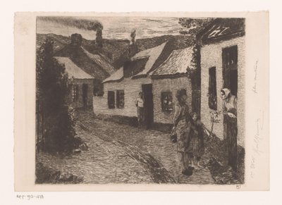 Mother and Daughter Going Door to Door in a Working-Class Neighborhood by Karl Meunier