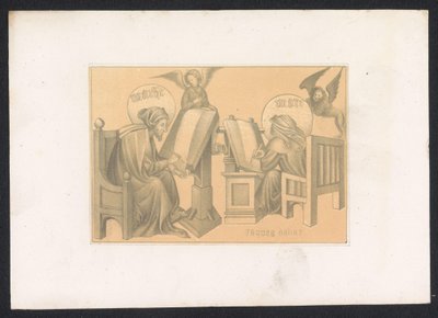Evangelists Matthew and Mark (Designs and Studies of a Netherlandish Master from the XV Century) by Karl Palzow