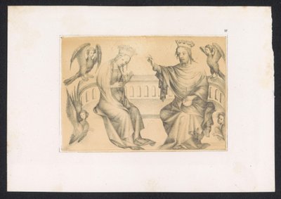 Coronation of Mary (series title: Designs and Studies of a Netherlandish Master from the 15th Century. After the Originals Preserved in the Royal Library in Berlin) by Karl Palzow