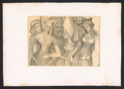 Four Women and Two Men by Karl Palzow