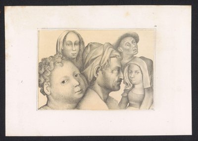 Five Figures (series title: Designs and Studies of a Dutch Master from the XV Century) by Karl Palzow