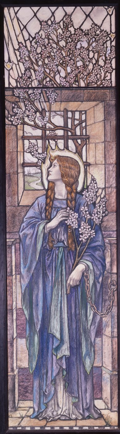 Hope: Design for Stained Glass at All Saints Church, Eastchurch, Isle of Sheppey by Karl Parsons