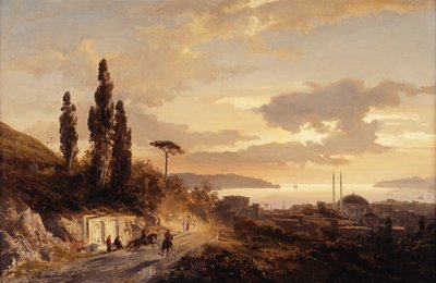A View of Constantinople and the Bosphorus from the Asian Side by Karl Paul Themistocles von Eckenbrecher