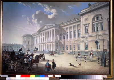 The Old Michel Palace in St Petersburg by Karl Pavlovich Beggrov