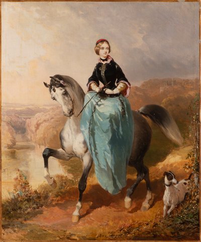 Horsewoman with a Dog by Karl Pavlovich Bryullov
