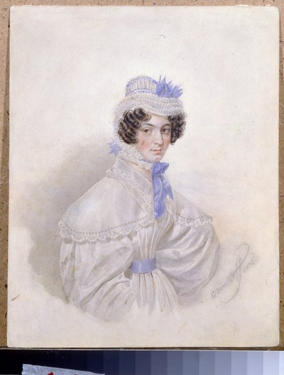 Portrait of Anna Borisovna Bakunina by Karl Pavlovich Bryullov