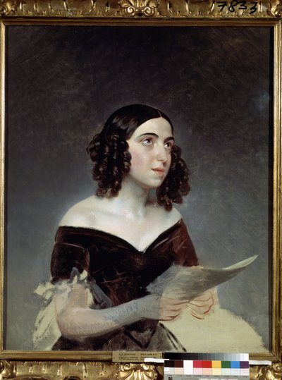 Portrait of the Opera Singer Anna Petrova by Karl Pavlovich Bryullov