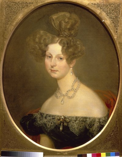 Portrait of Friederike Charlotte Marie of Wurttemberg, Grand Duchess Pavlovna of Russia by Karl Pavlovich Bryullov