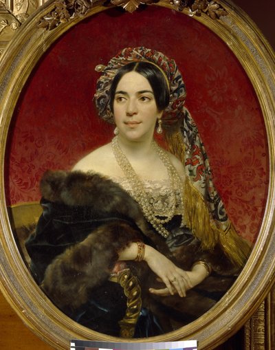 Portrait of Princess Maria Volkonskaya by Karl Pavlovich Bryullov