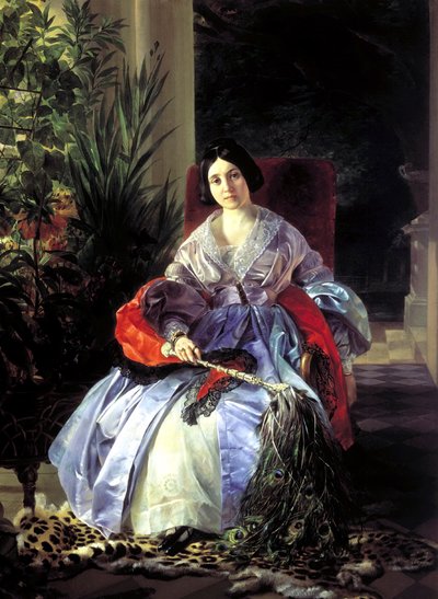 Portrait of Princess Elizaveta Pavlovna Saltykova by Karl Pavlovich Bryullov