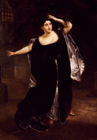 Giuditta Pasta in the mad scene of Anna Bolena, from the opera by Gaetano Donizetti by Karl Pavlovich Bryullov
