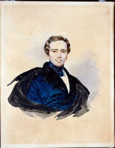 Portrait of Feodor, Prince Galitzine by Karl Pavlovich Bryullov