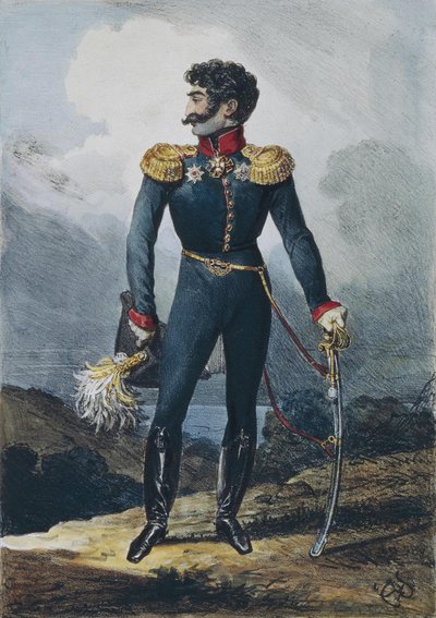 Portrait of Prince Valerian Grigoryevich Madatov by Karl Pavlovich Bryullov
