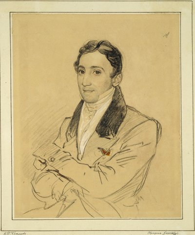 Portrait of the Writer Francesco Domenico Guerrazzi by Karl Pavlovich Bryullov