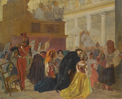 The return of Pope Pius IX to Rome by Karl Pavlovich Bryullov
