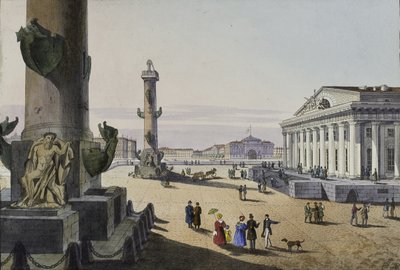 Stock Exchange and Admiralty in St. Petersburg, First Half of the 19th Century by Karl Petrovich Beggrov
