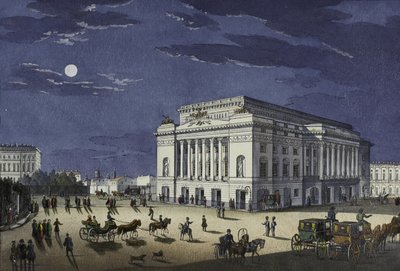 The Alexandrinsky Theatre in Saint Petersburg, First Half of the 19th Century by Karl Petrovich Beggrov