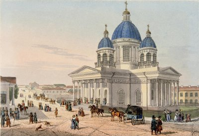 The Trinity Cathedral of the Izmailovsky Regiment in Saint Petersburg, 1836 by Karl Petrovich Beggrov
