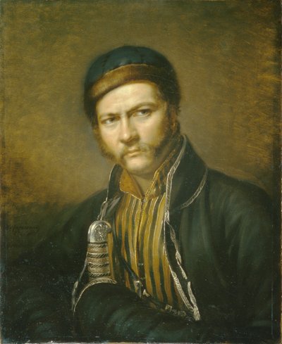 Portrait of the Painter Alexander Orlowski 1777-1832, 1815 by Karl Reichel
