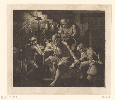 Jupiter and Mercury with Philemon and Baucis (Ideas) by Karl Russ