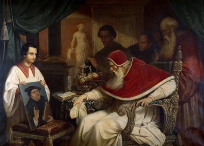 Pope Paul III viewing Cranach